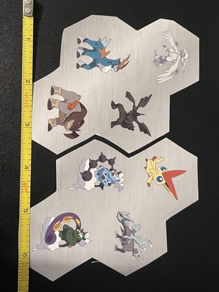 8 Pokemon Stickers (a)