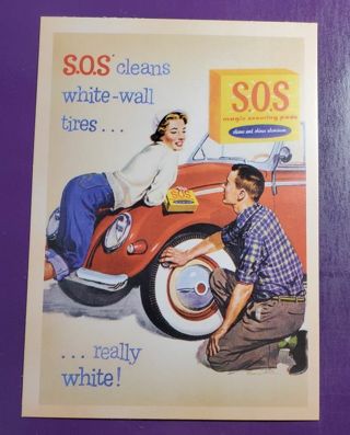 S.O.S. Advertising Postcard