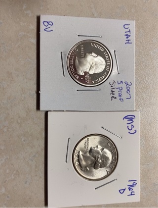 2 silver quarters