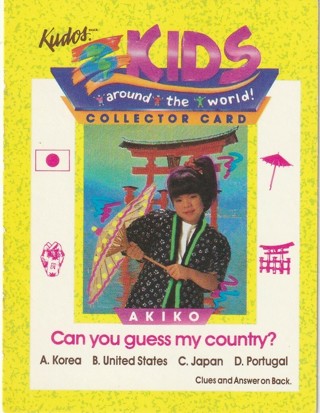 kudos kids around the world trading card