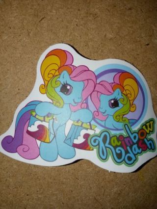 My little pony New Cute small vinyl sticker no refunds regular mail only Very nice quality!