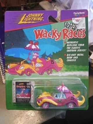 Johnny Lightning Wacky Races Penelope Pitstop's Compact Pussycat mint in package.