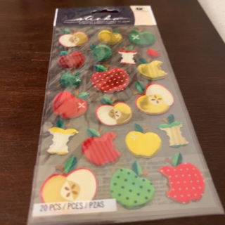 Sticko dimensional apple stickers 