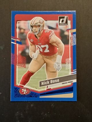 San Francisco 49ers Nick Bosa Football Card