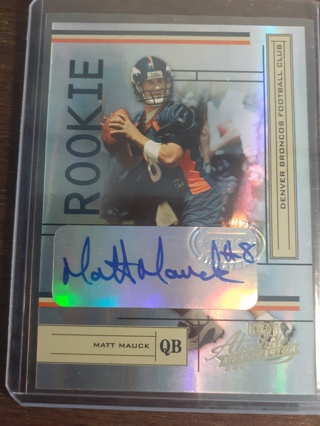 2004 Absolute Memorabilia ~ Matt Mauck Autograph SER #ed 539/750 RC