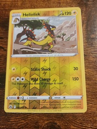 Pokemon Heliolisk 050/159 reverse holo card