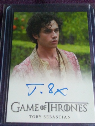 Game of thrones autographed card Trystane Martell