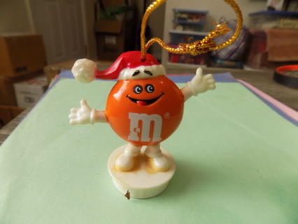 M & M Orange  Candy Topper Ornament 3 inch # 1