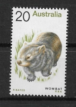 1974 Australia Sc565 20¢ Wombat MNH