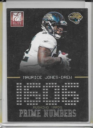 Maurice Jones Drew 2012 Elite Prime Numbers #19 /999