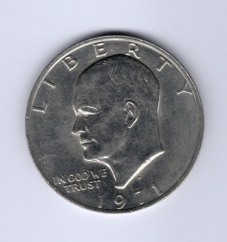 1971 (D) Eisenhower Dollar Circulated