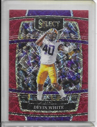 Devin White 2022 Select Draft Prizms Red Lazer #56