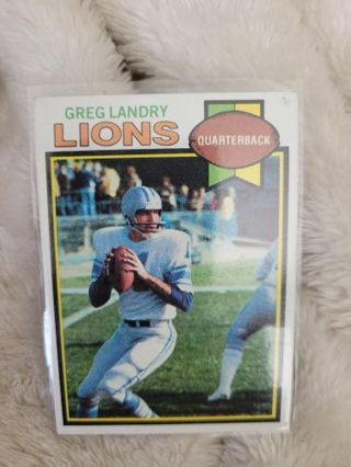 LIONS GREG LANDRY SPORTS CARD PLUS 2 MYSTERY CARDS