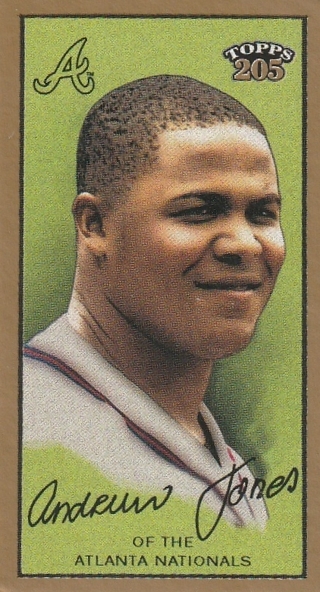 2003 TOPPS 205 MINI PIEDMONT  #27 ANDRUW JONES BRAVES 