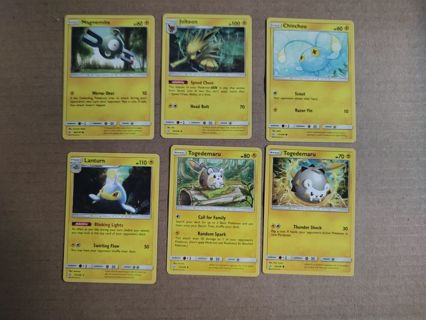 Pokemon Cosmic Eclipse Electric Cards