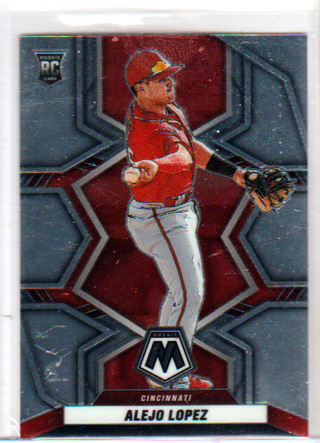 Alejo Lopez, 2022 Panini Mosaic Baseball ROOKIE Card #260, Cincinnati Reds, (L2