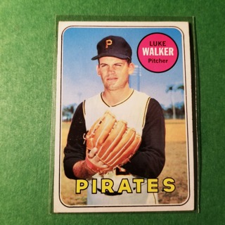 1969 - TOPPS EXMT - NRMT BASEBALL - CARD   NO. 36 - LUKE WALKER - PIRATES