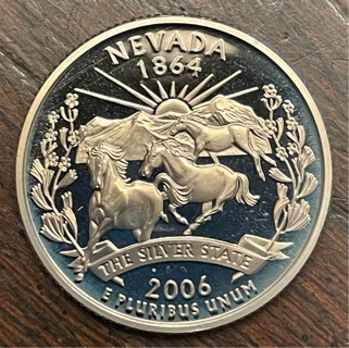 2006 S Nevada State Washington Quarter Dollar DCAM Proof 