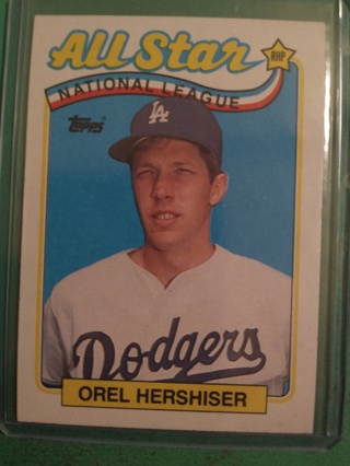 orel hershiser baseball card free shipping