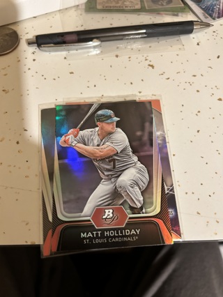 2012 bowman platinum matt holiday