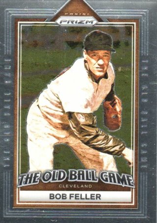 2023 Panini Prizm Bob Feller Old Ball Game Insert