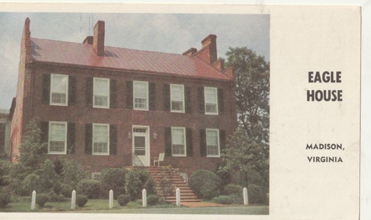 Vintage Unused Postcard: e: Eagle House, Madison, VA