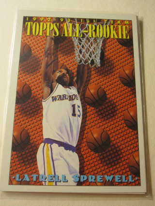 1993 Topps Basketball Card #153: Latrell Sprewell - All-Rookie 1st Team