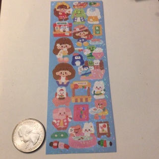 New Mini Kawaii Sticker sheet Read description before bidding 