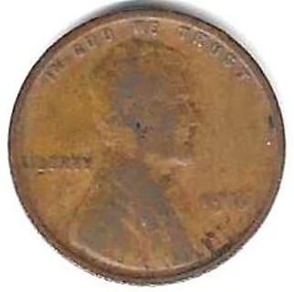 1916 Lincoln Wheat Penny U.S. One Cent Coin