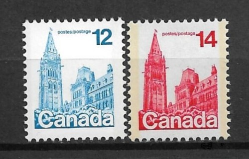 1977-8 Canada Sc714-5 Parliament, Ottawa MNH