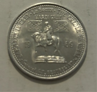 Uncirculated 1969 Confederate Napoleon on Horse Coin