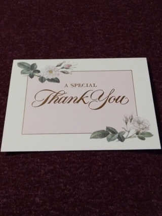 Notecard - A SPECIAL Thank You