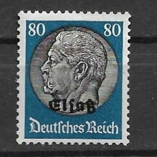 1940 France ScN41 80pf German Occupied Alsace MH with gum fault