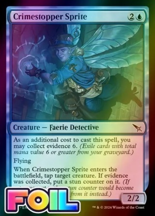 Crimestopper Sprite MKM MTG 49 FOIL COMMON