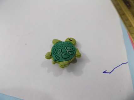 Croc shoe charm green turtle