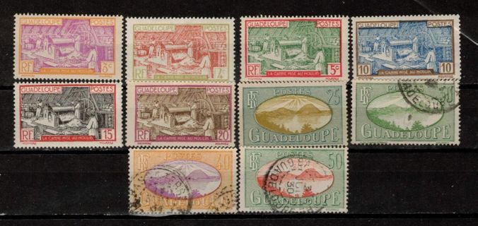 Guadeloupe Stamps 1928-40 Lower Denominations