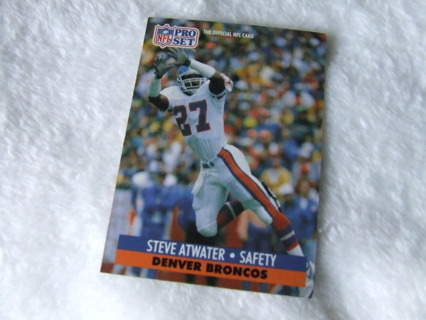 1991 Steve Atwater Denver Broncos Pro Set Card #136 Hall of Famer