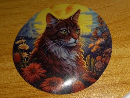 Cat nice one vinyl sticker no refunds regular mail only Very nice quality!