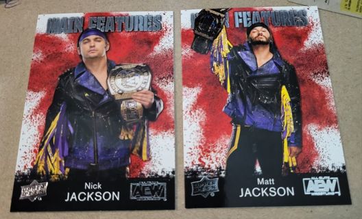 2021 Upper Deck AEW The Young Bucks Cards Nick & Matt Jackson