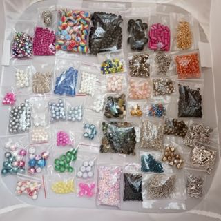 Bead and Metal Findings Jewelry Making Supplies Lot