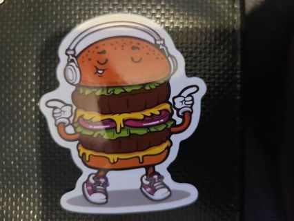 Dancing Cheeseburger Sticker