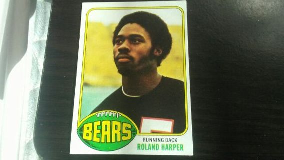 1976 TOPPS ROLAND HARPER CHICAGO BEARS FOOTBALL CARD# 229