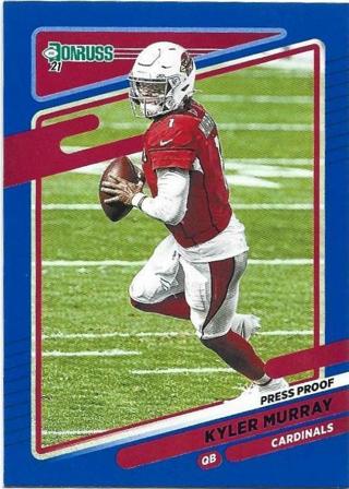 2021 DONRUSS KYLER MURRAY BLUE PRESS PROOF CARD