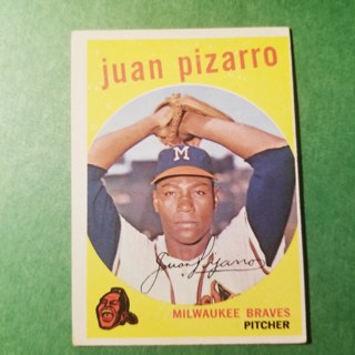 1959 - TOPPS NRMT+ BASEBALL CARD NO. 188 - JUAN PIZARRO - BRAVES