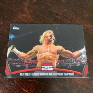 2018 Topps WWE Then Now Forever - 25 Years of Raw #RAW-38 Dolph Ziggler Cashes In