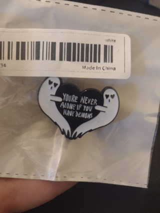 Never Alone Pin