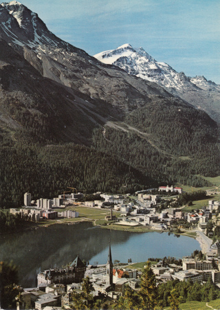 Vintage Postcard St. Moritz, Switzerland