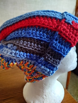 Hand Crocheted Slouch Hat 