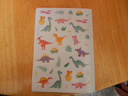 Fun new stickers.   DINOSAURS stickers ~~ So cute!!