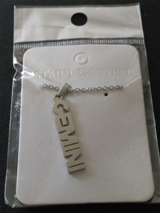 RELIST - I FOUND THEM - STAINLESS STEEL "GEMINI" NECKLACE